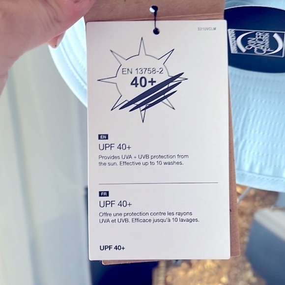 Brand New The North Face Class V Brimmer Bucket Hat Beta Blue UPF 40+ Protection - Picture 8 of 15